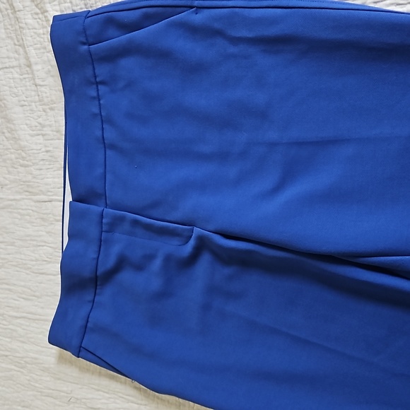 LOFT WOMENS  MARISA PANTS SIZE 12 BLUE COLOR PREOWNED CONDITION - Picture 5 of 17